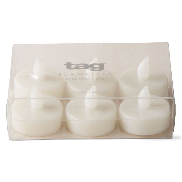 LED Tealights Set of 6 - Ivory