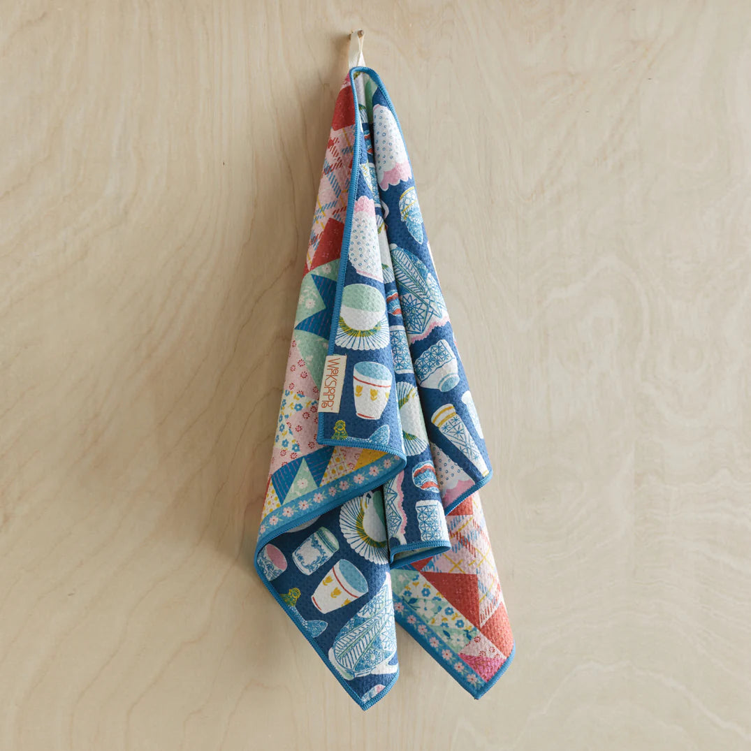 Vintage Glass Microfiber Towel