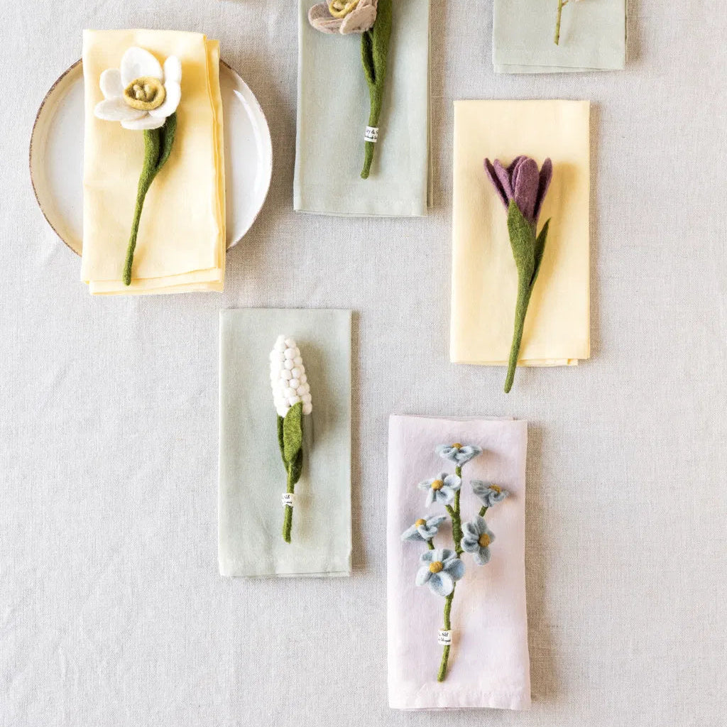 Felt White Daffodil