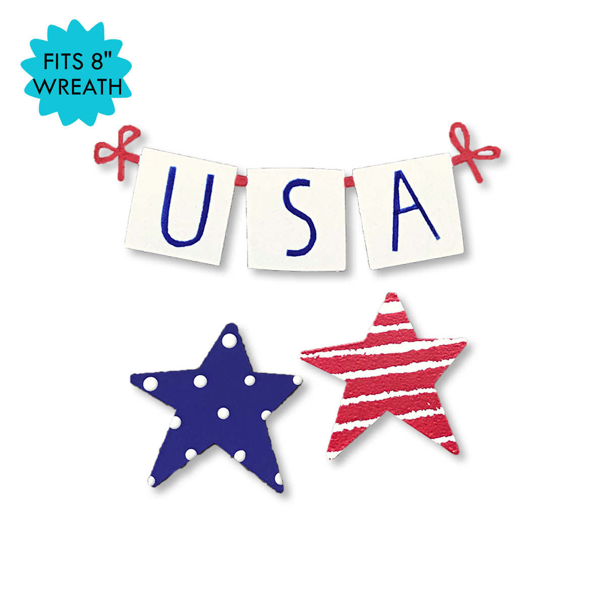 USA Banner w/ Star Magnets S/3 (3.5"w)