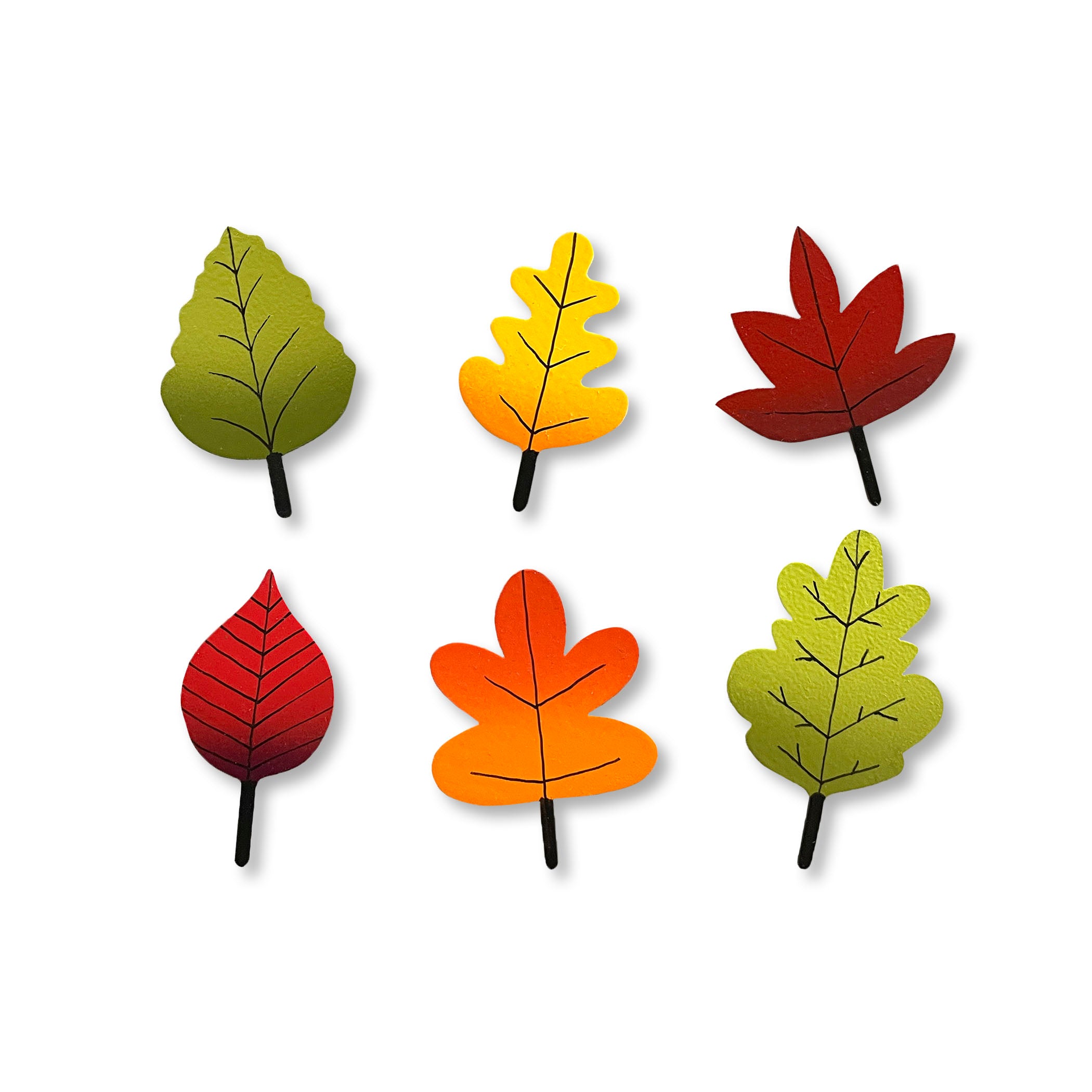 Autumn Leaves S/6 Multi-Colored