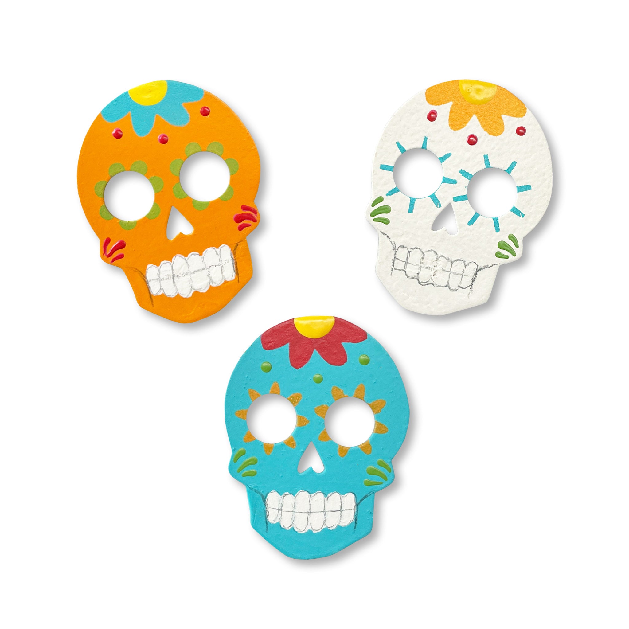 Day of the Dead Skull Magnets S/3