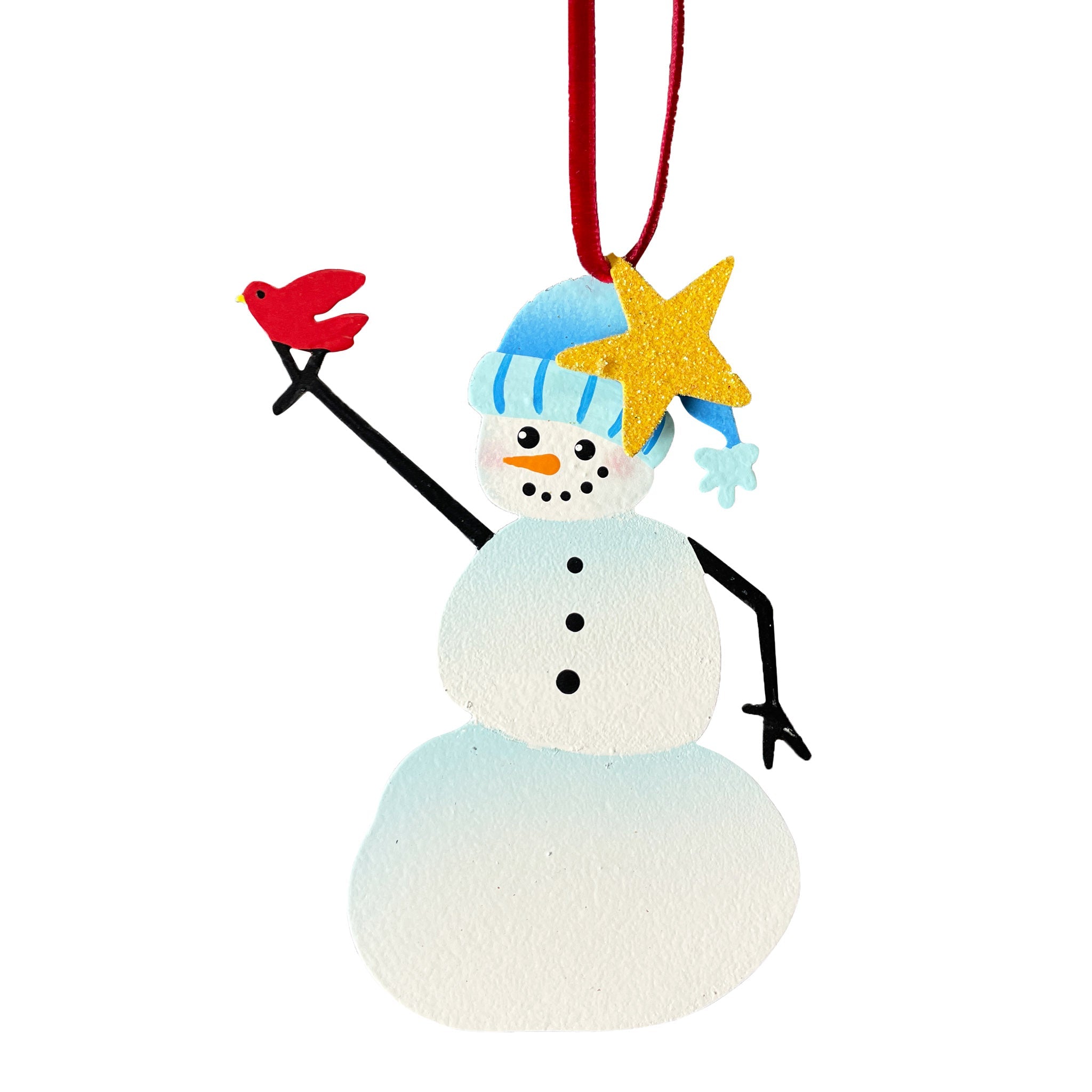 Snowman w/ Bird Ornament