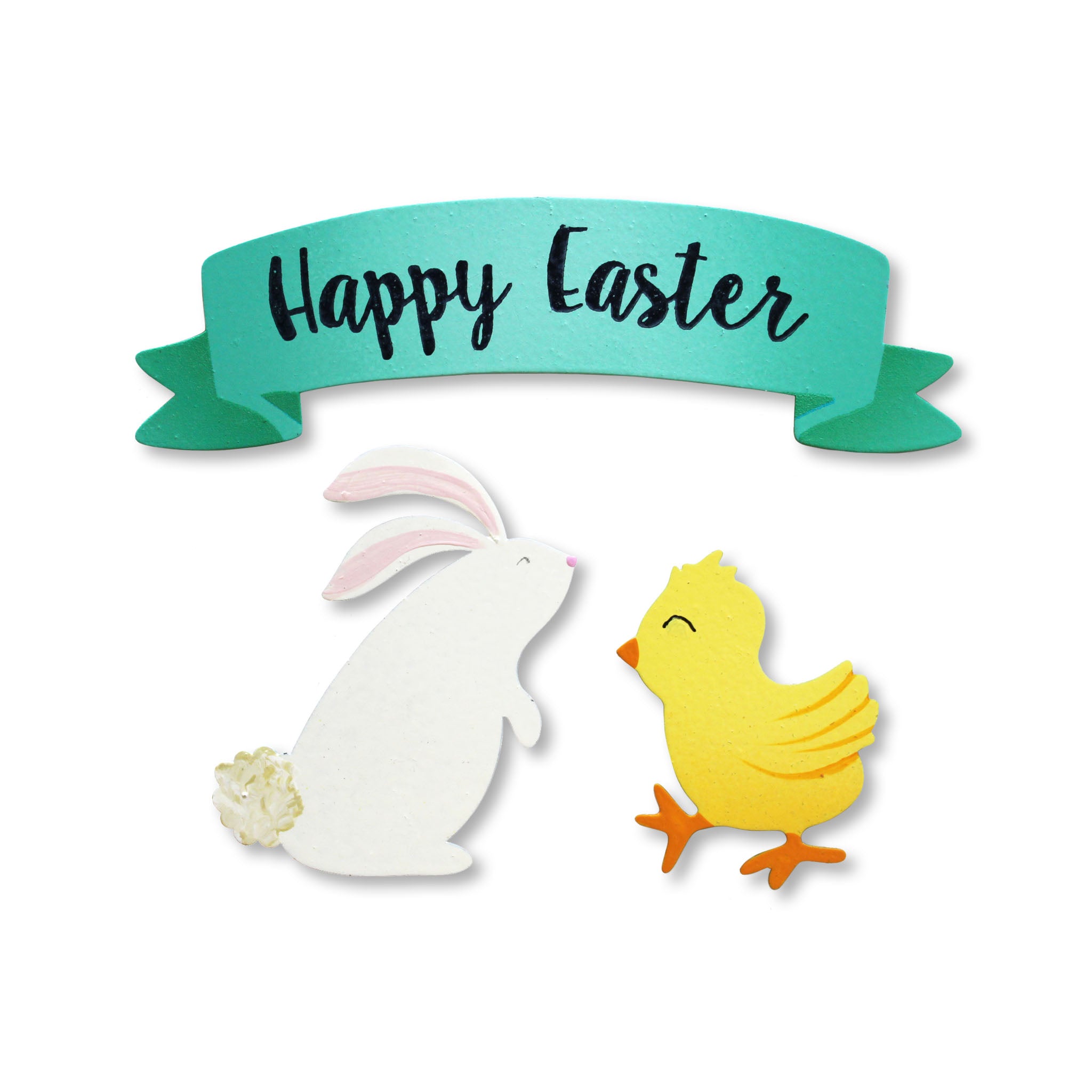 "Happy Easter" Banner Magnets S/3