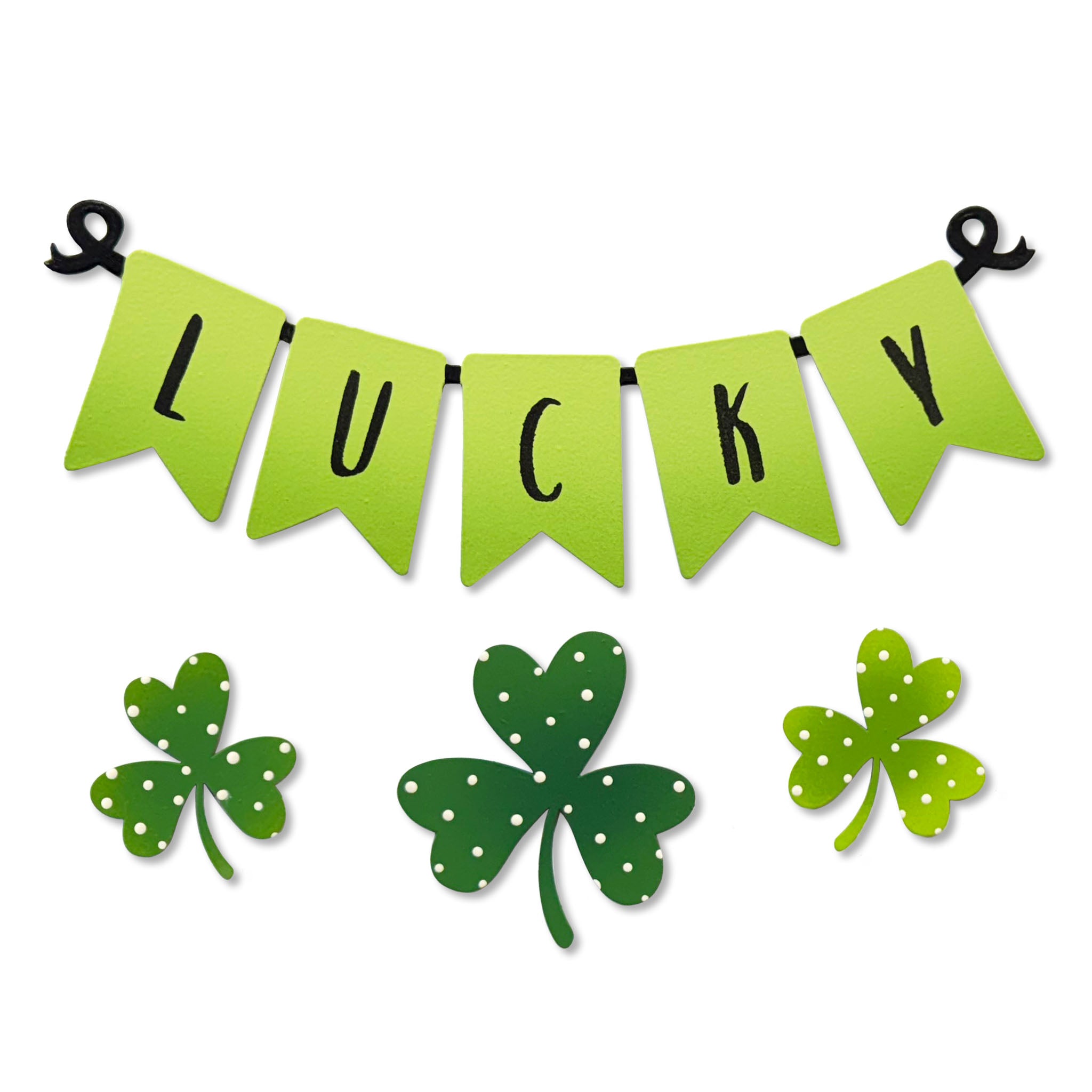 "Lucky" Wreath Kit Magnets S/4