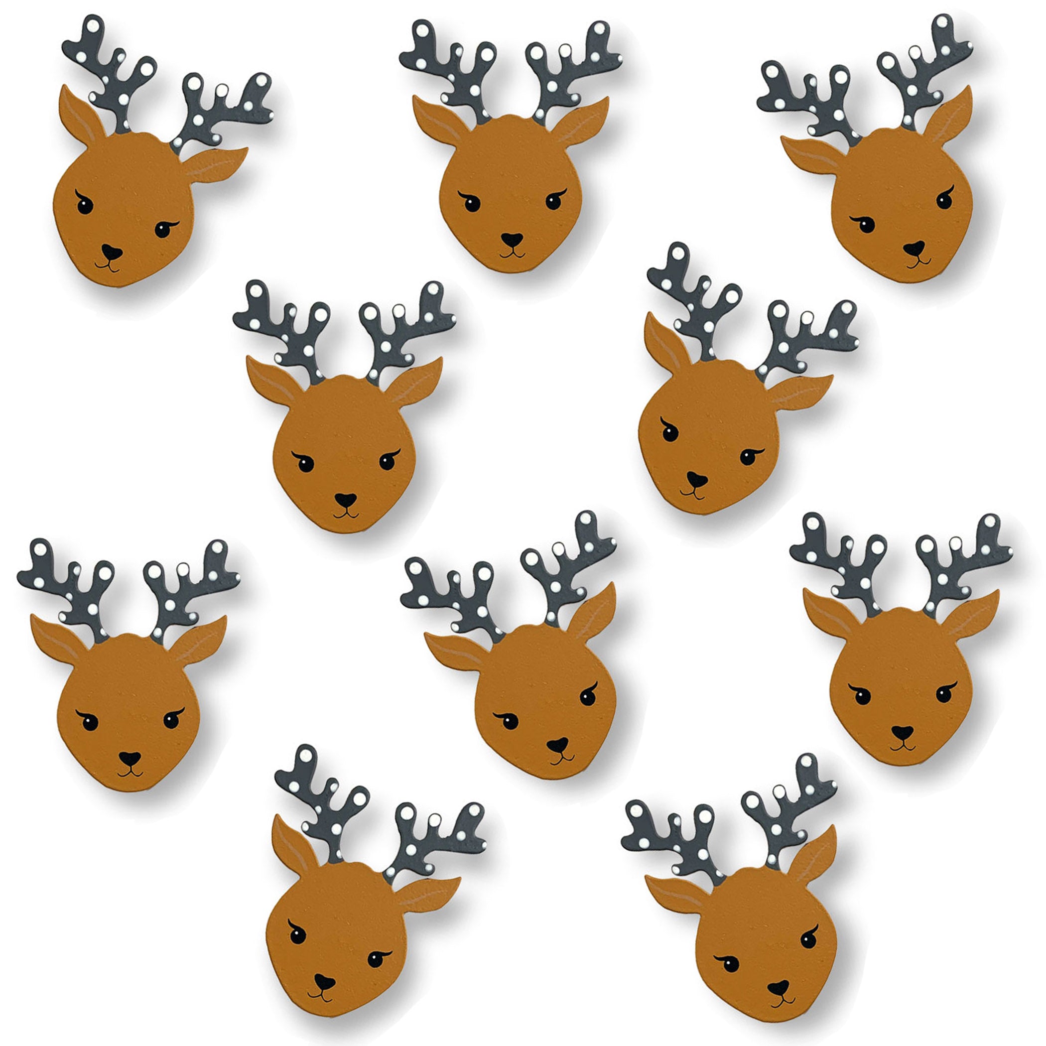 Reindeer Face Magnet, mini