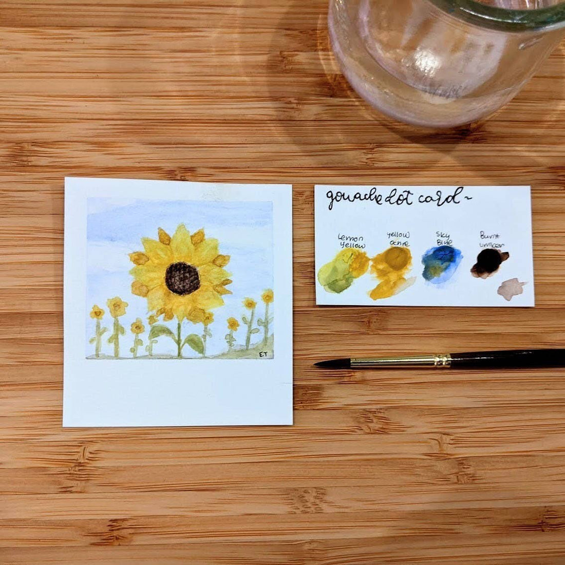 Mini Painting Kit- Sunflowers