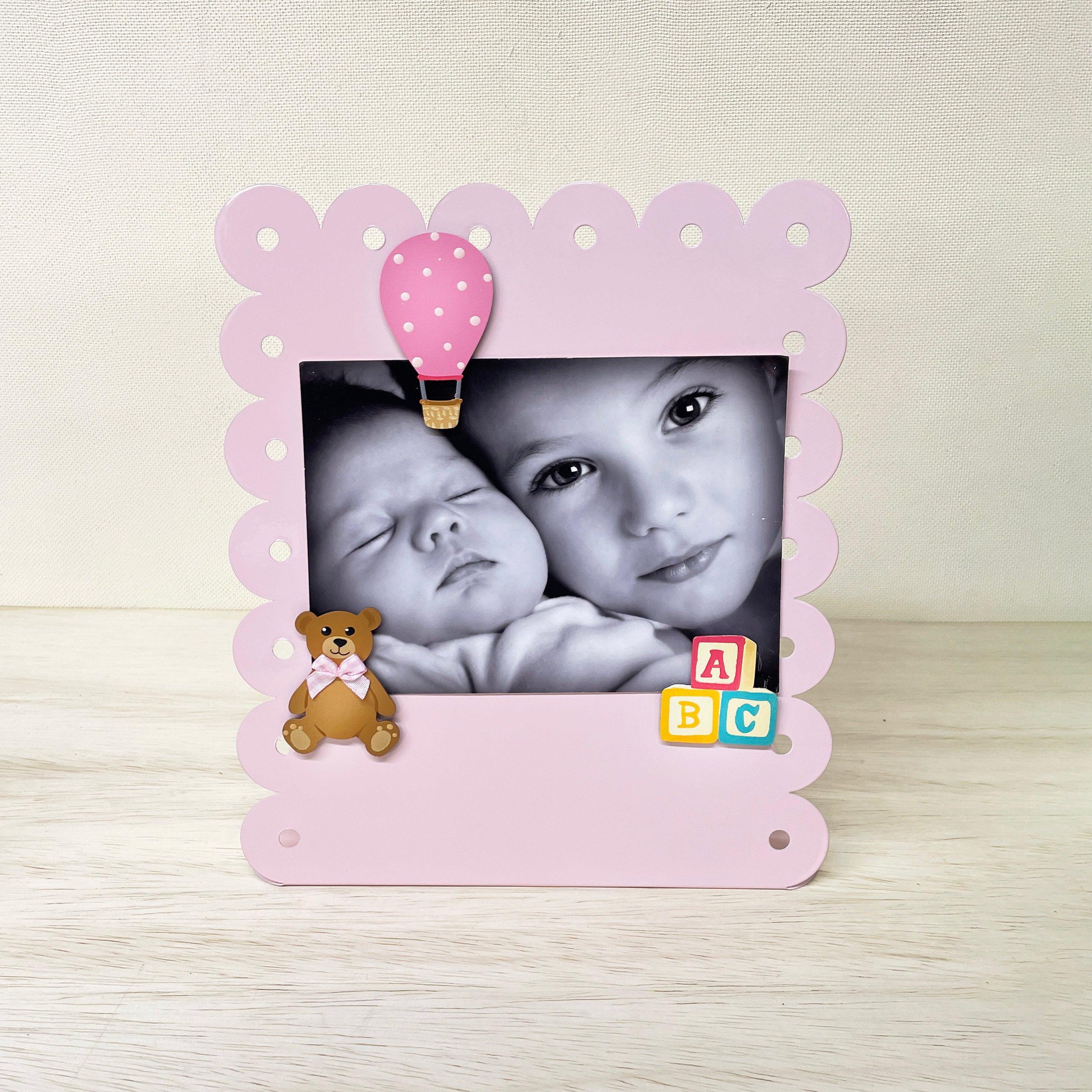 Vertical Easel Picture Frame - Pink
