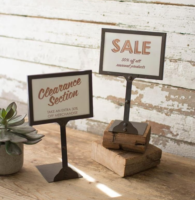 Metal Picture Frame on Stand
