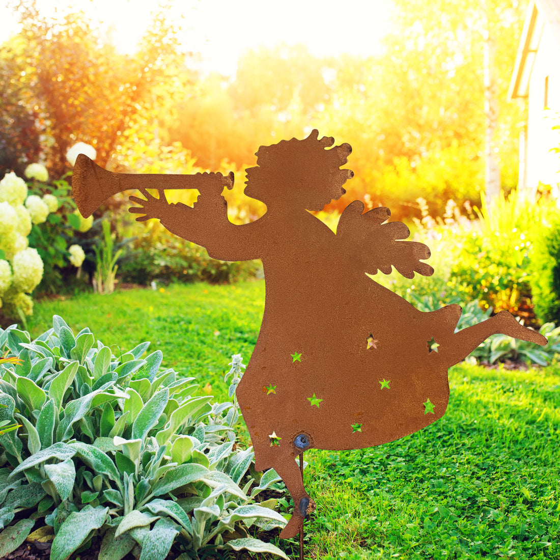 Sound of Trumpets Garden Stake 17"