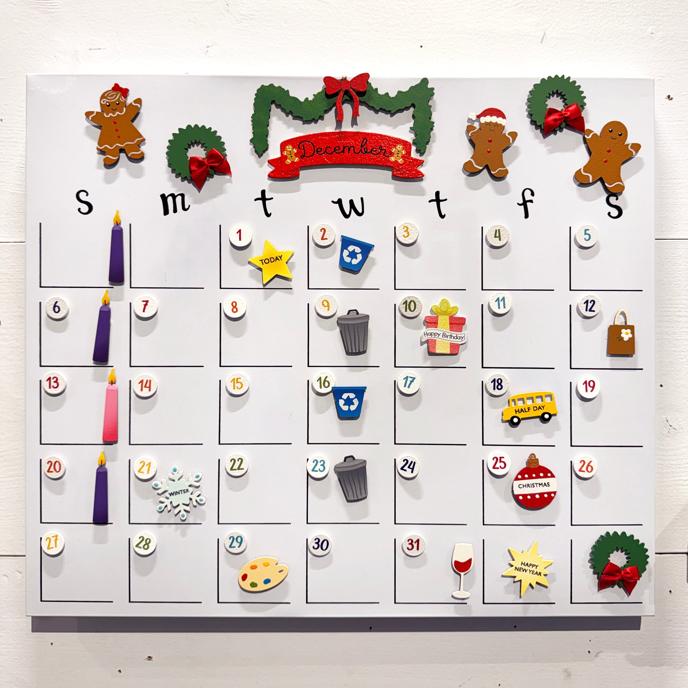 Advent Candle Magnets S/4
