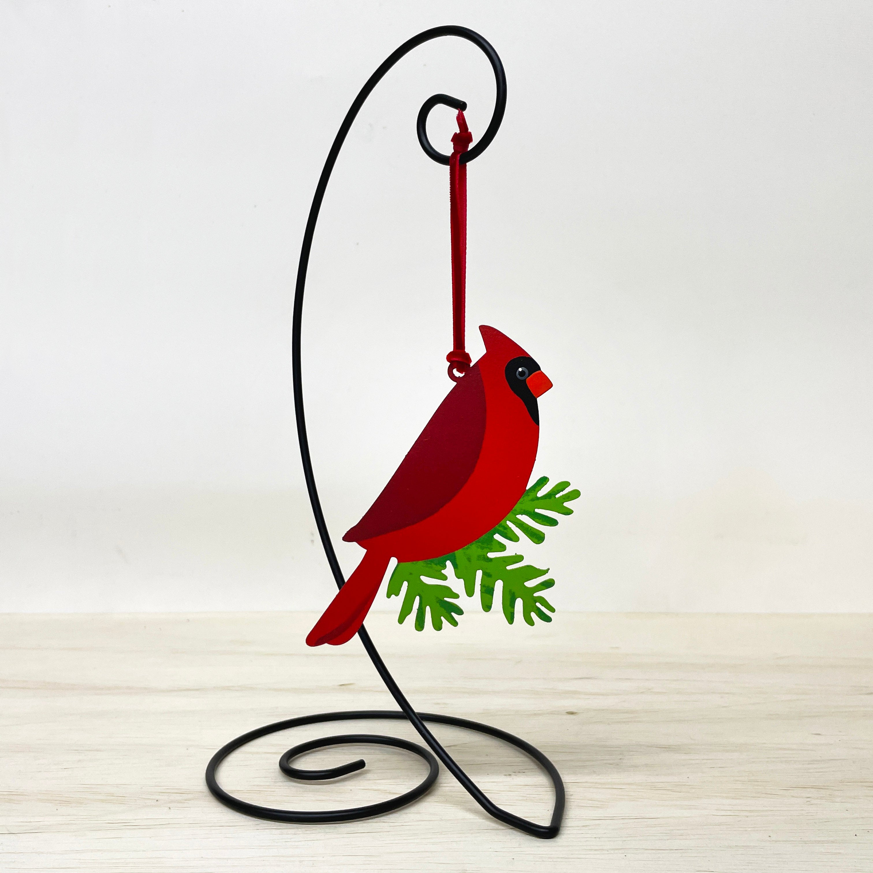 Cardinal on Branch Ornament
