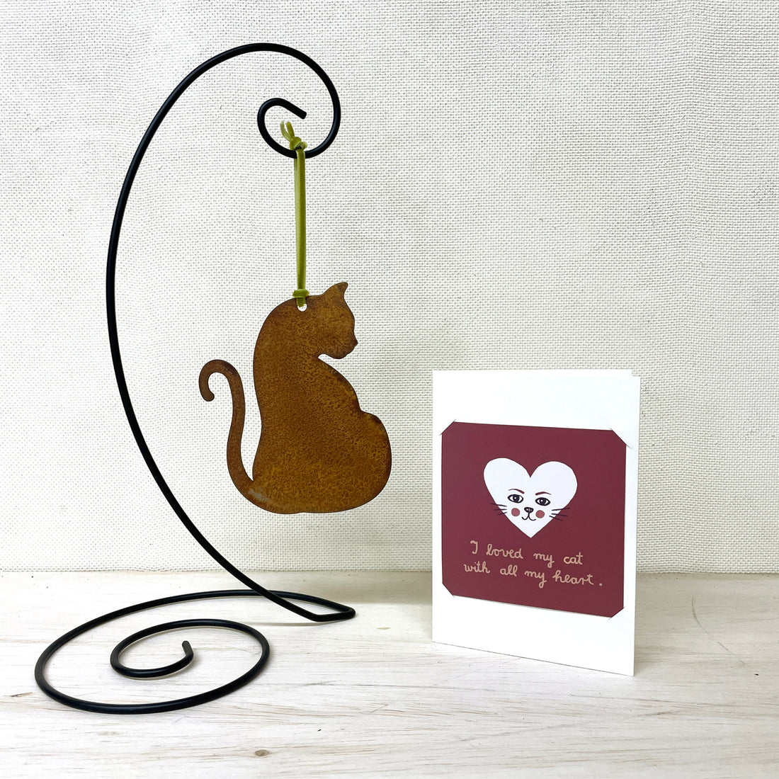 Cat Keepsake Sympathy Notecard