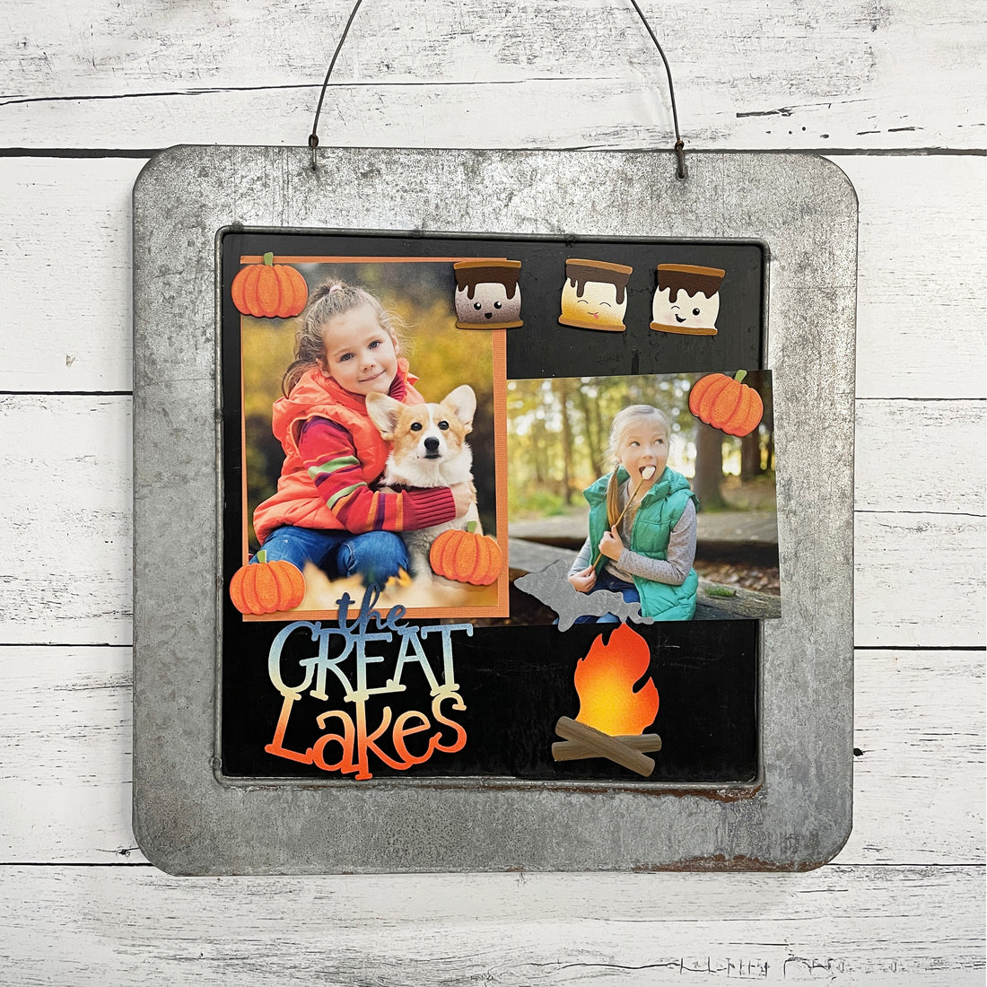 Michigan Campfire Magnet