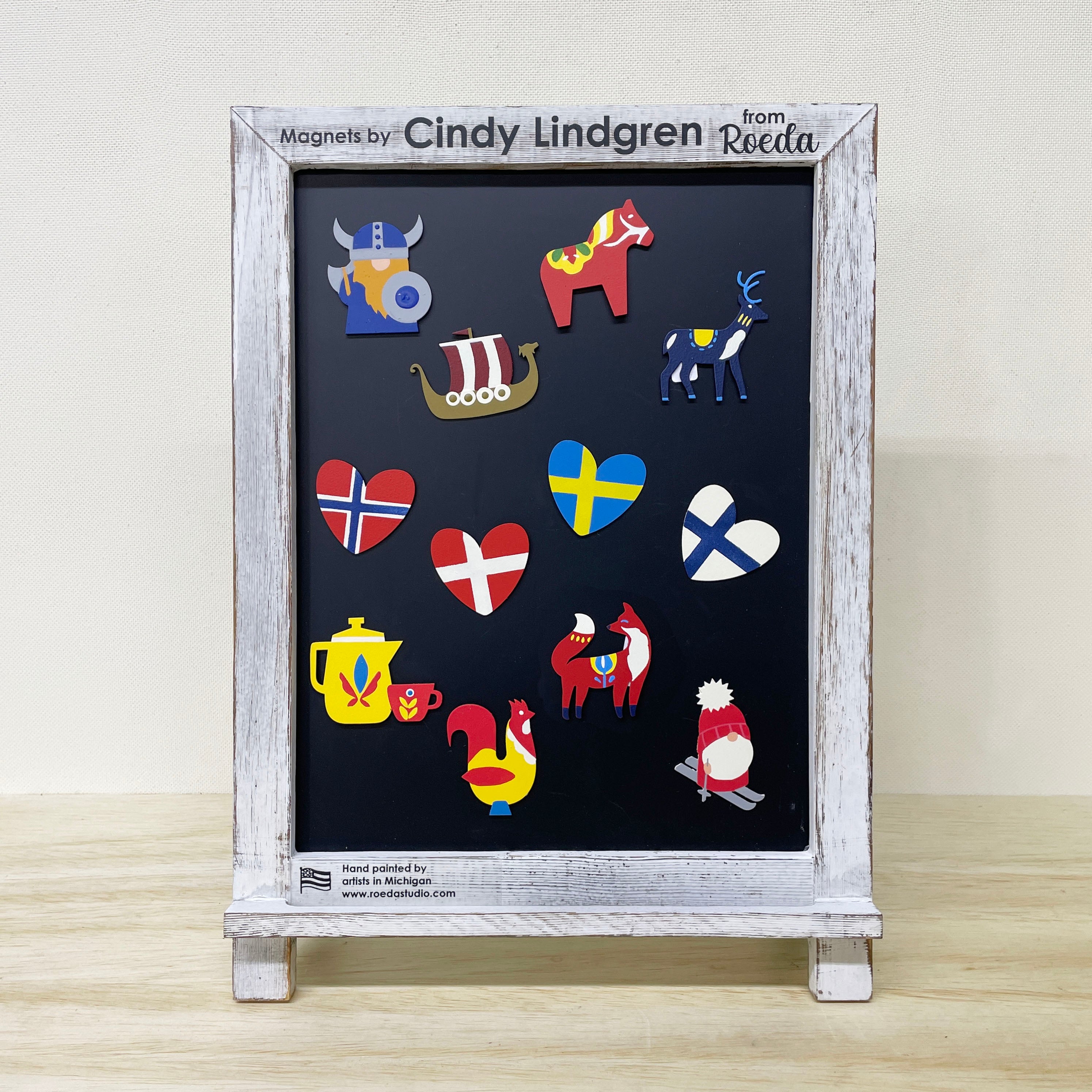 Norwegian Heart Flag Magnet, Single