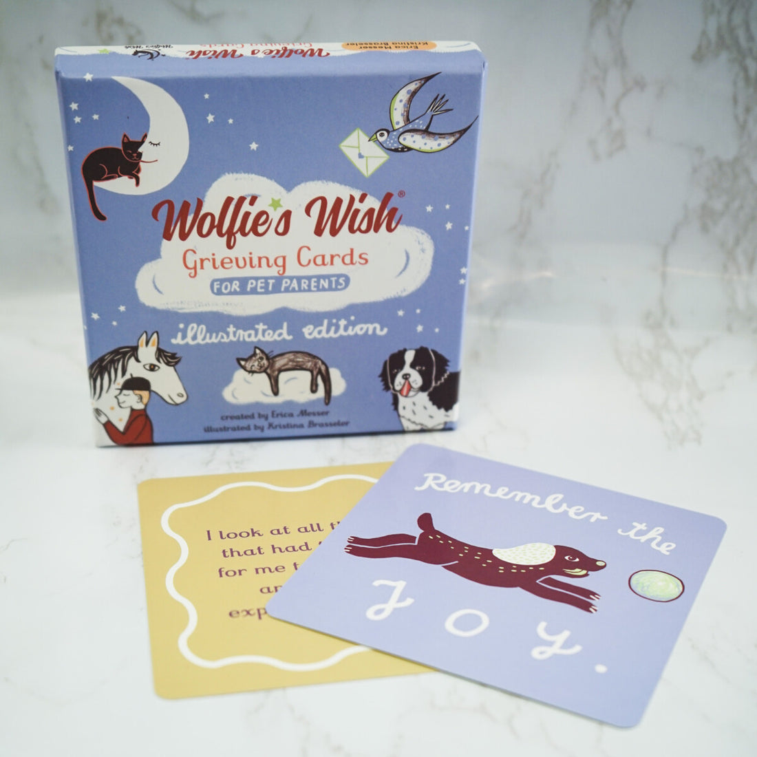 Illustrated Pet Loss Grieving Cards