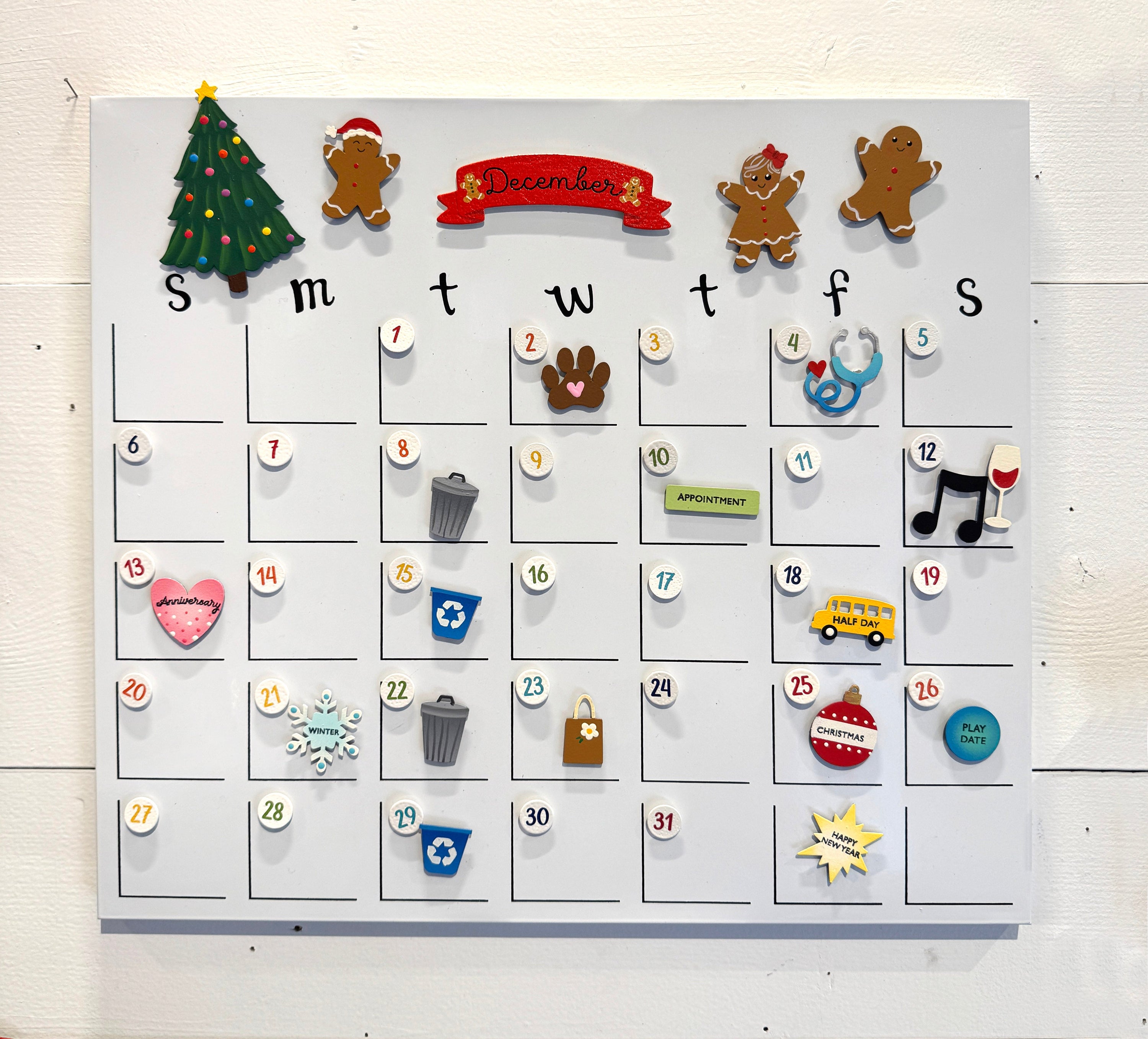 Holiday Calendar Magnets S/4 Fall/Winter