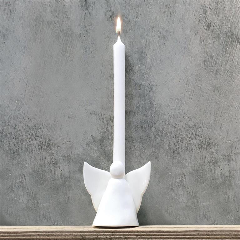 Porcelain Angel Sculpture - Vase/Candleholder in Gift Box