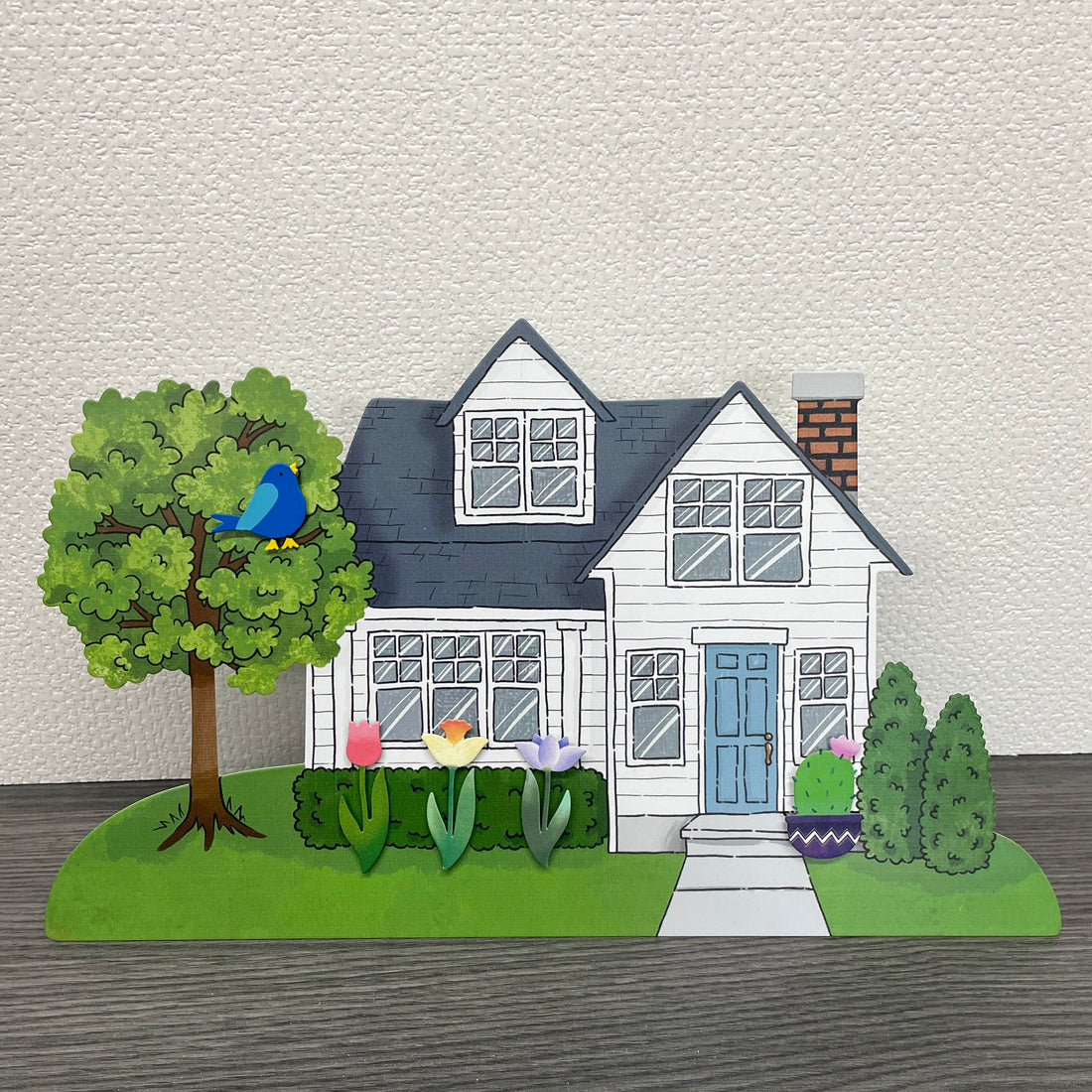 Blumenstiel-Magnet Lila