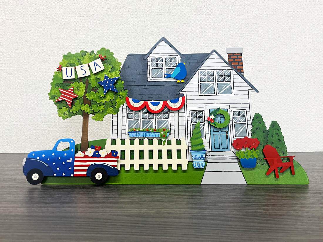 Patriotic Truck Magnet