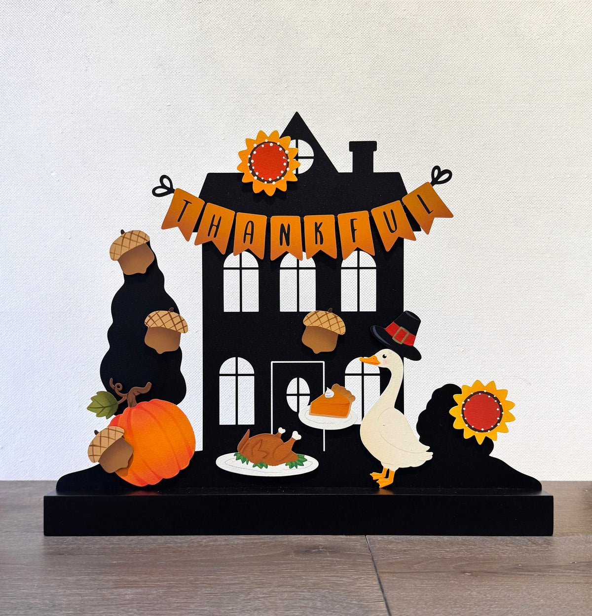 Thankful Wreath Kit Magnets S/4