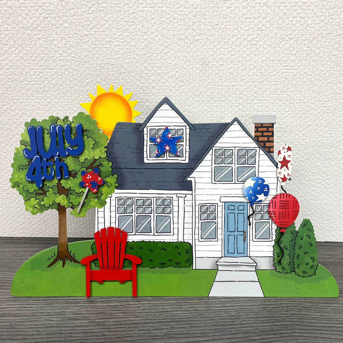 Adirondack Stuhl Magnet Rot