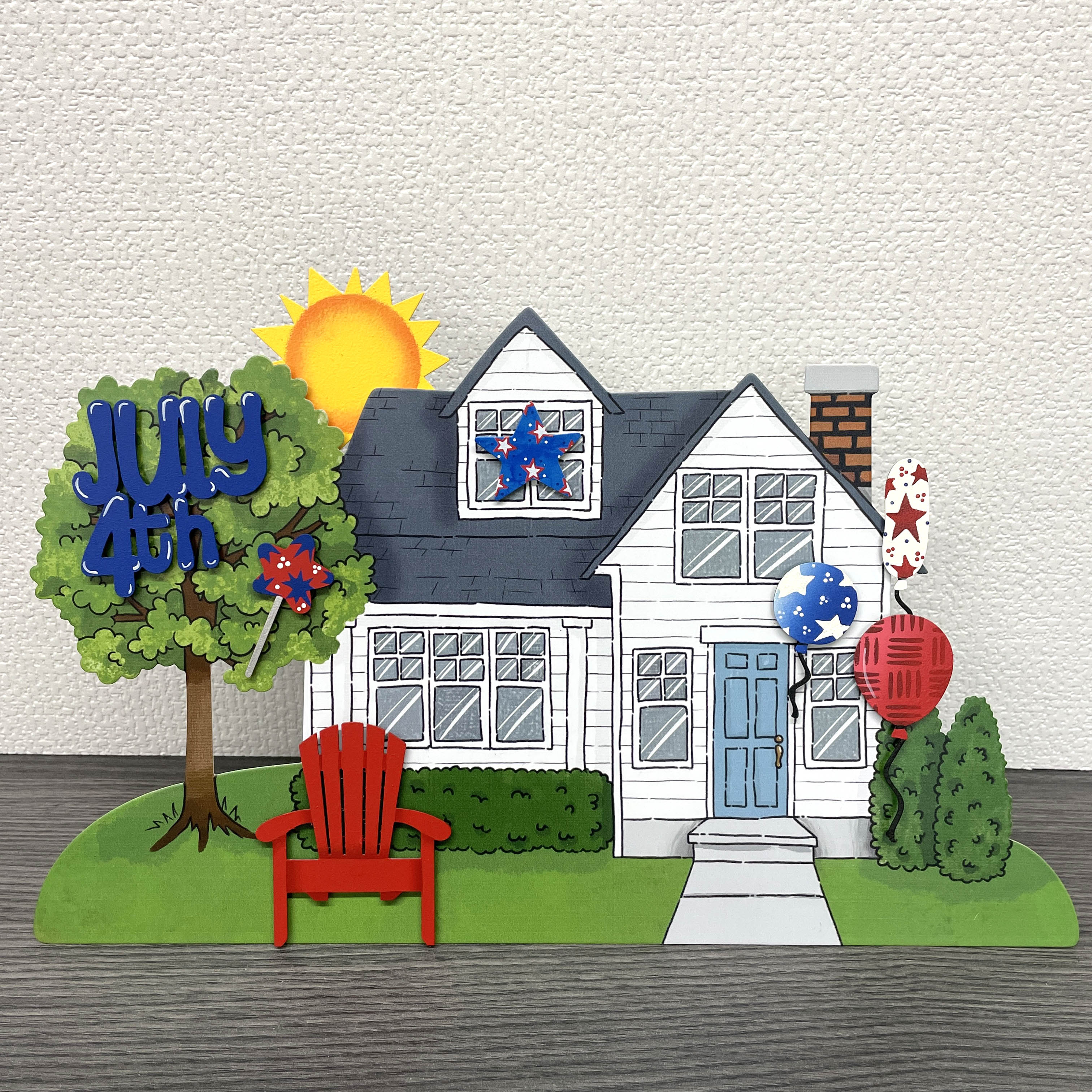 Adirondack Chair Magnet Red