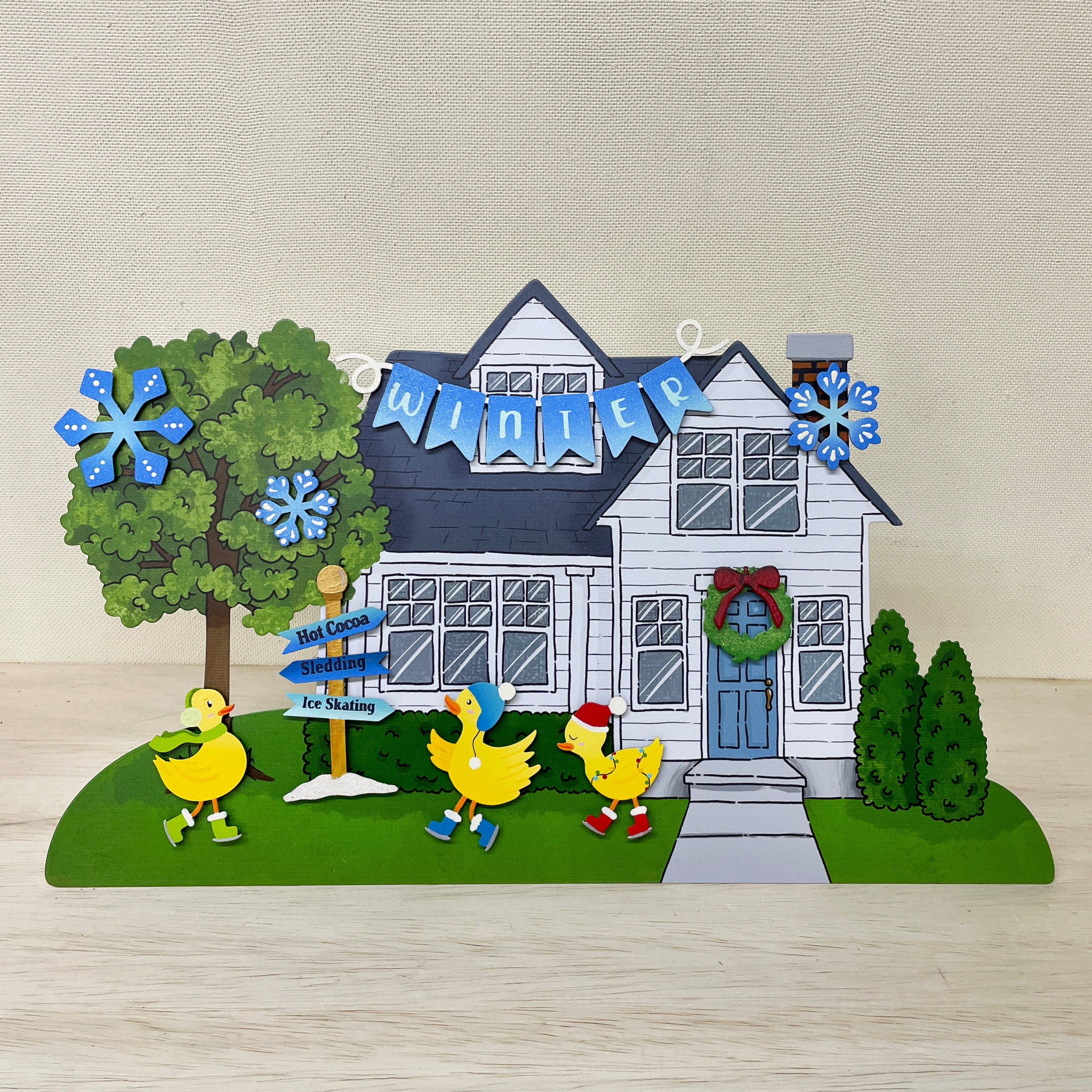 Ice Skating Duck Magnets S/3