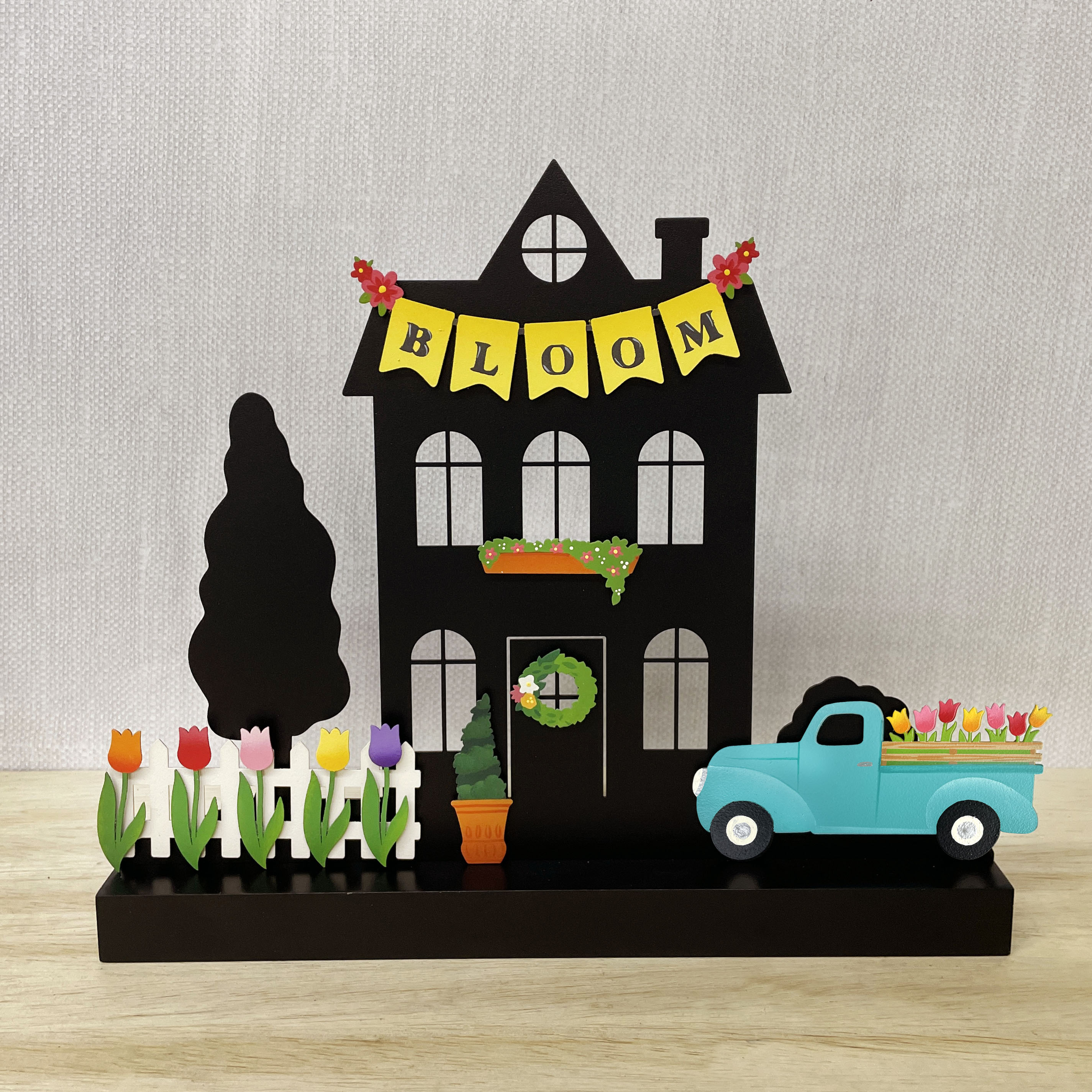 Spring Truck w/ Flowers Magnet