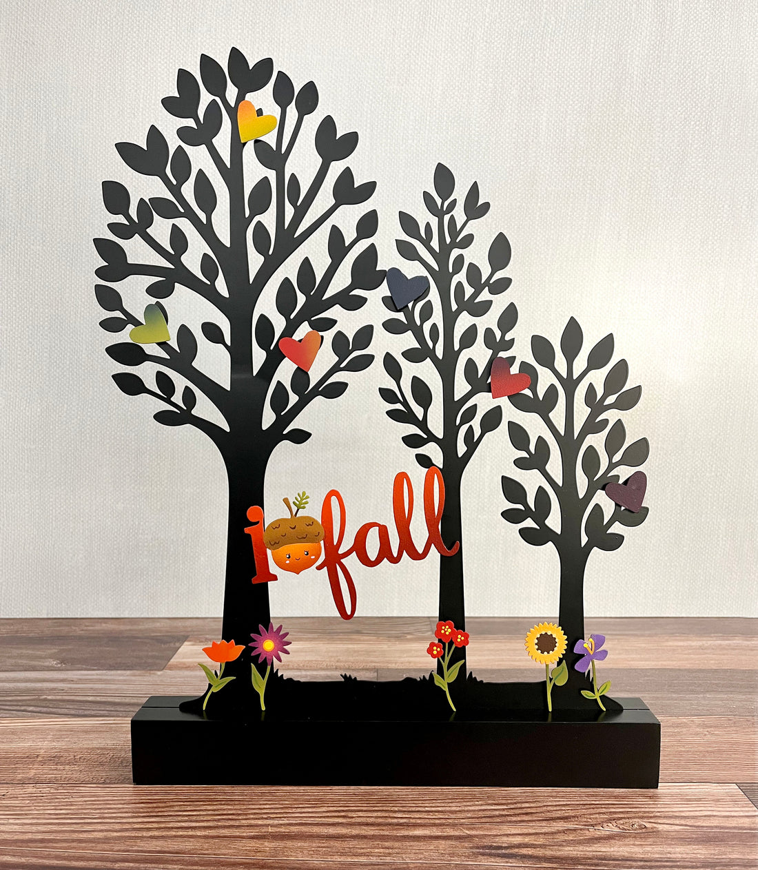 Herbstliche Regenbogenblumen-Stielmagnete S/5