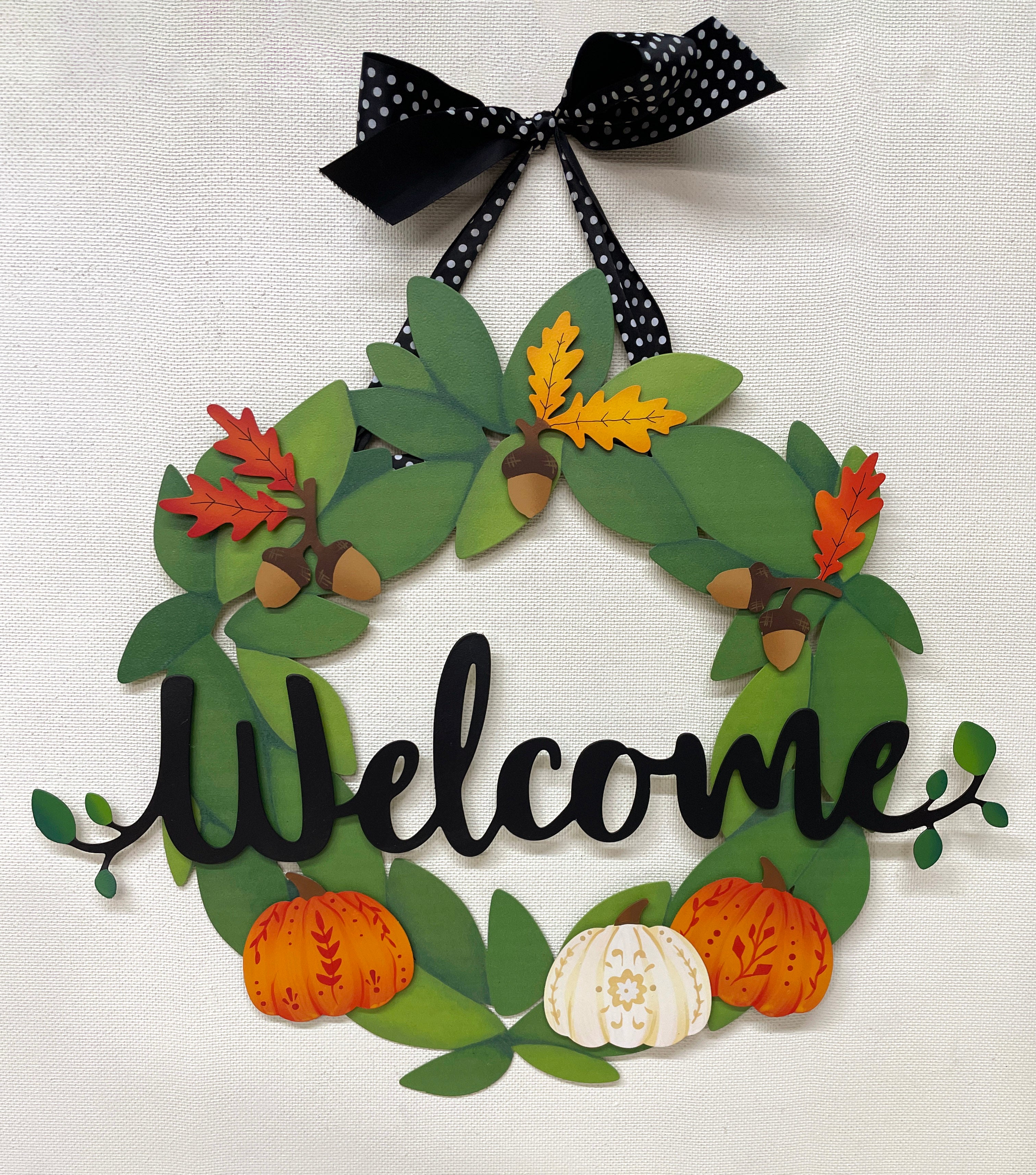 Folk Art Pumpkin Mini Art Pop Magnets S/3