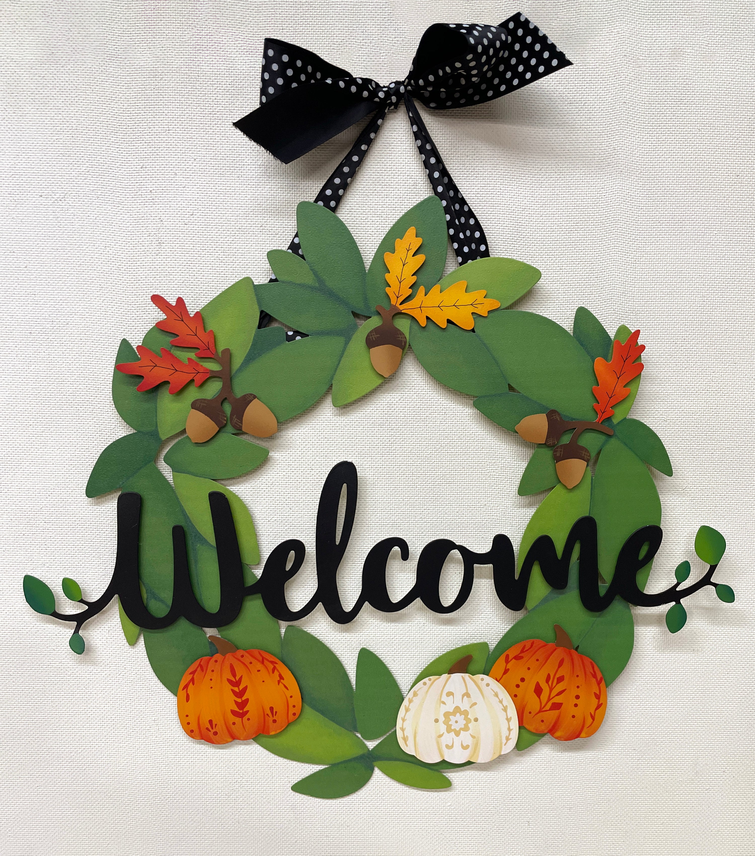 Folk Art Pumpkin Mini Art Pop Magnets S/3