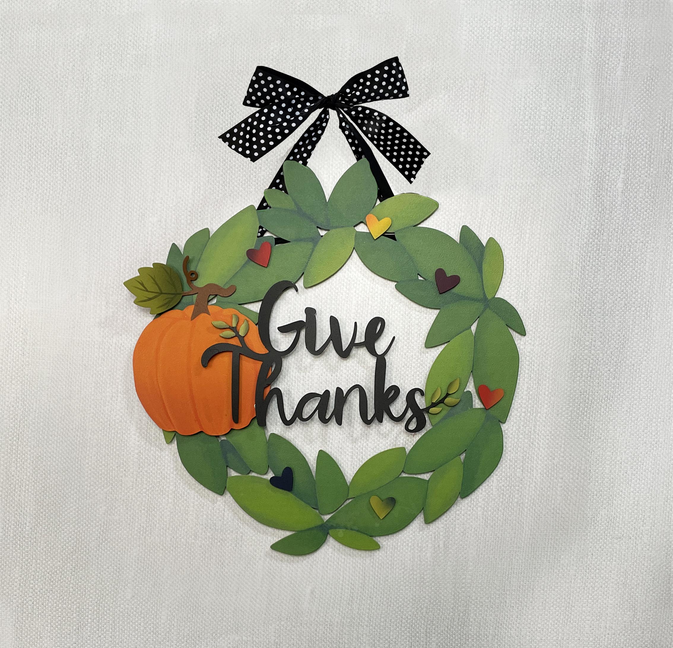 Pumpkin w/ Vine Magnetic Art Pop