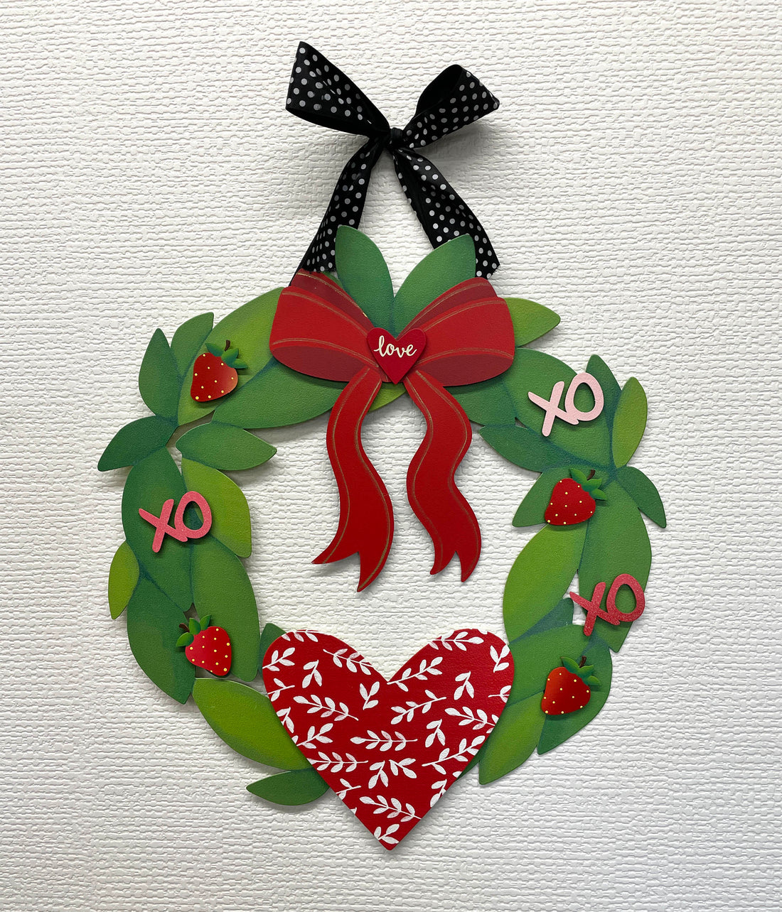 "XO Magnets" S/3 Red w/ White Dots