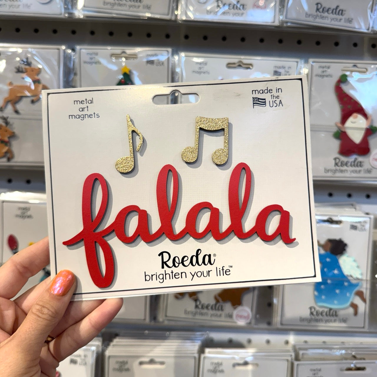 Falala Magnet w/ Music Notes S/3