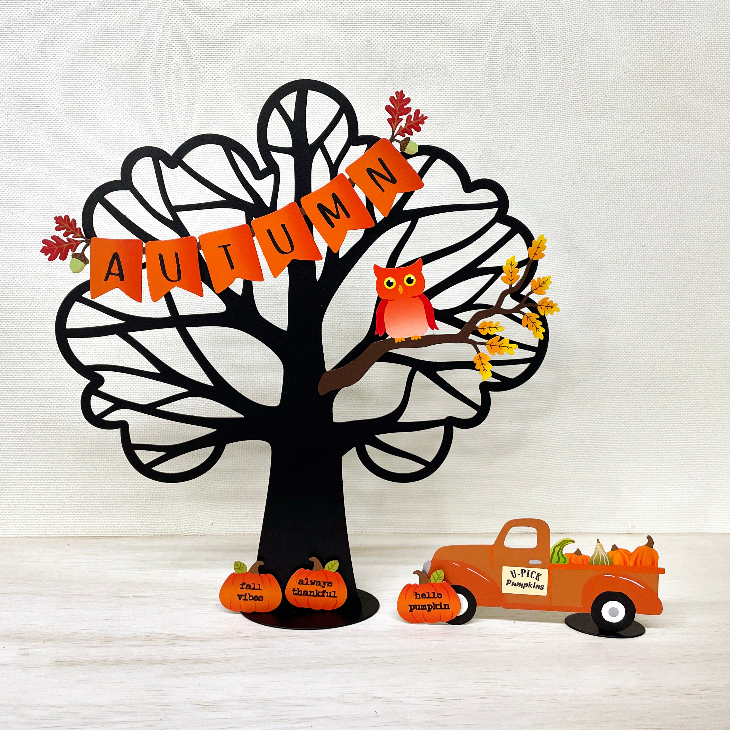 Fall Sentiment Pumpkin Magnets S/3