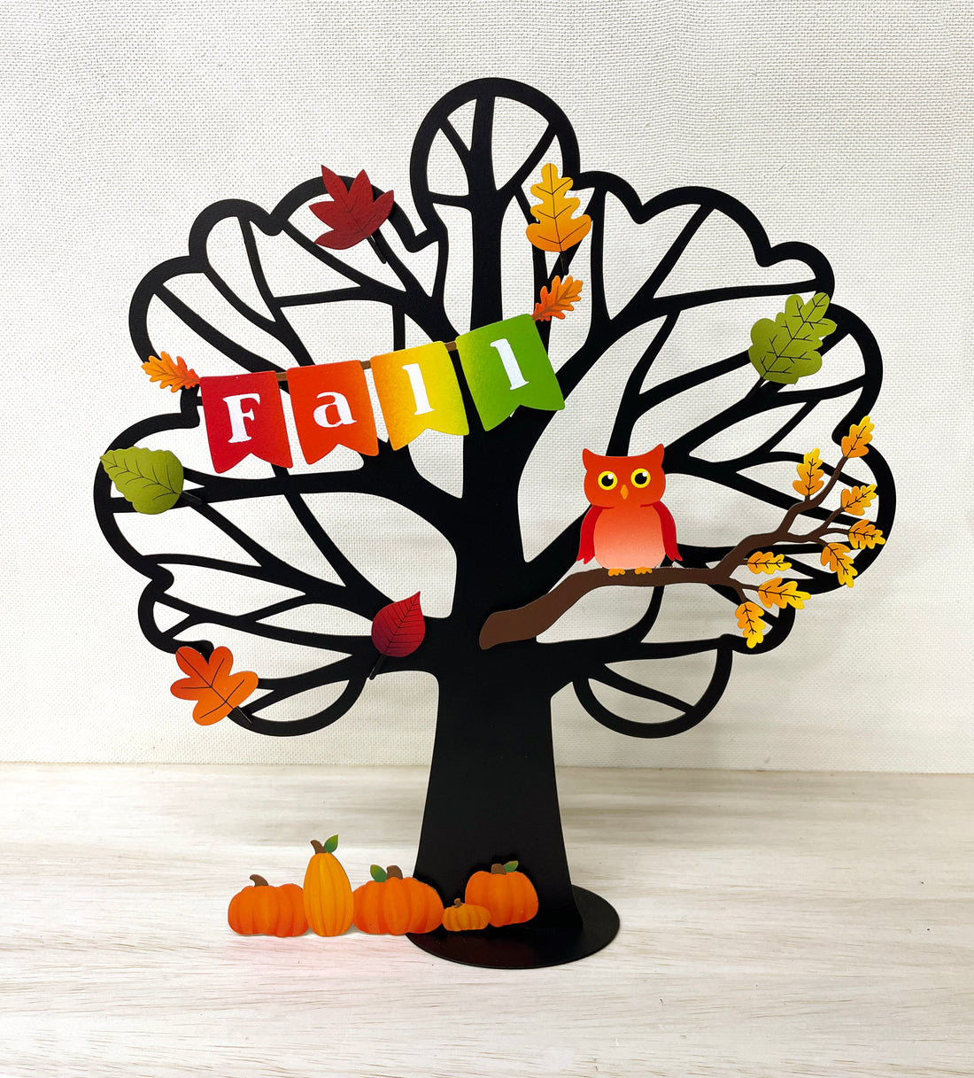 Owl on Fall Branch Magnet