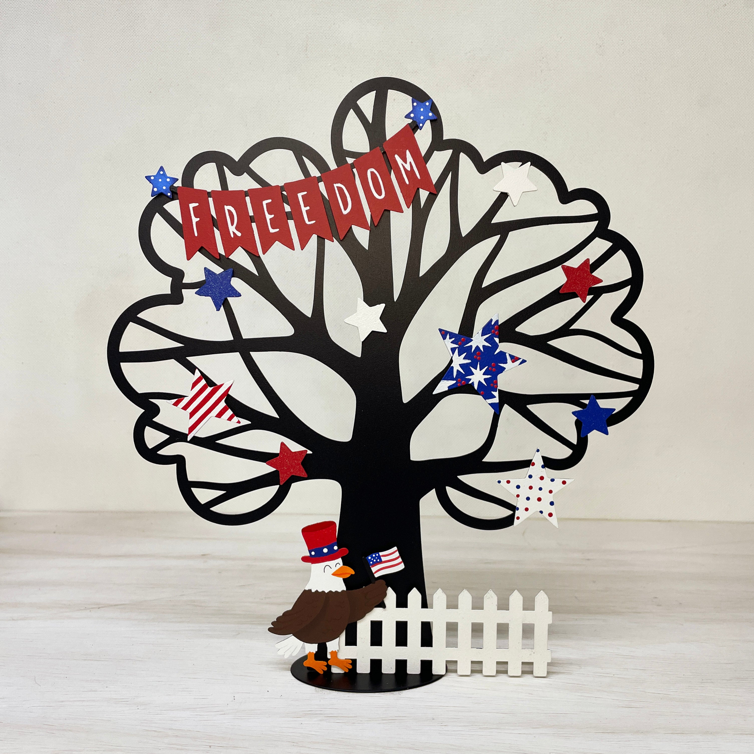 Patriotic Bald Eagle Magnet