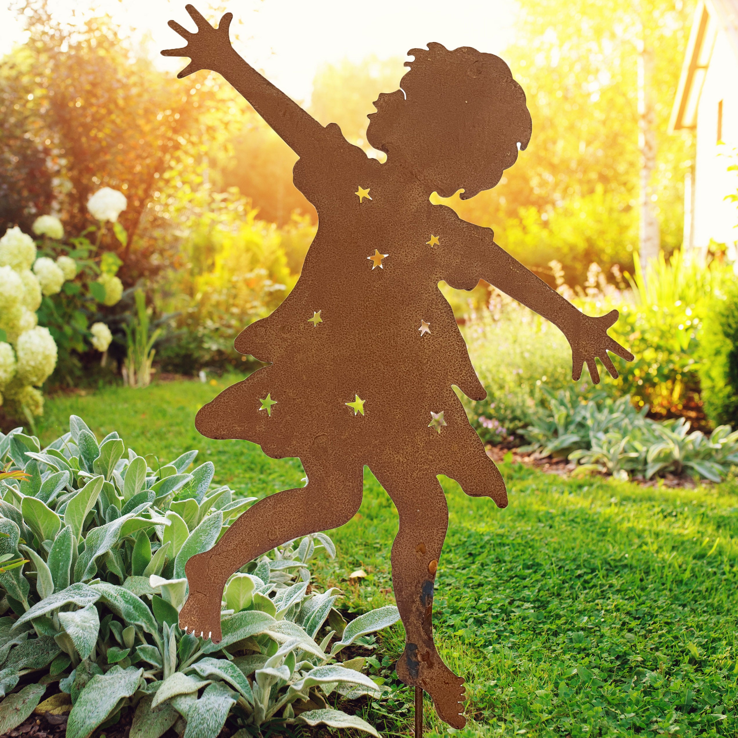 Girl Dancer Garden Stake 28"h