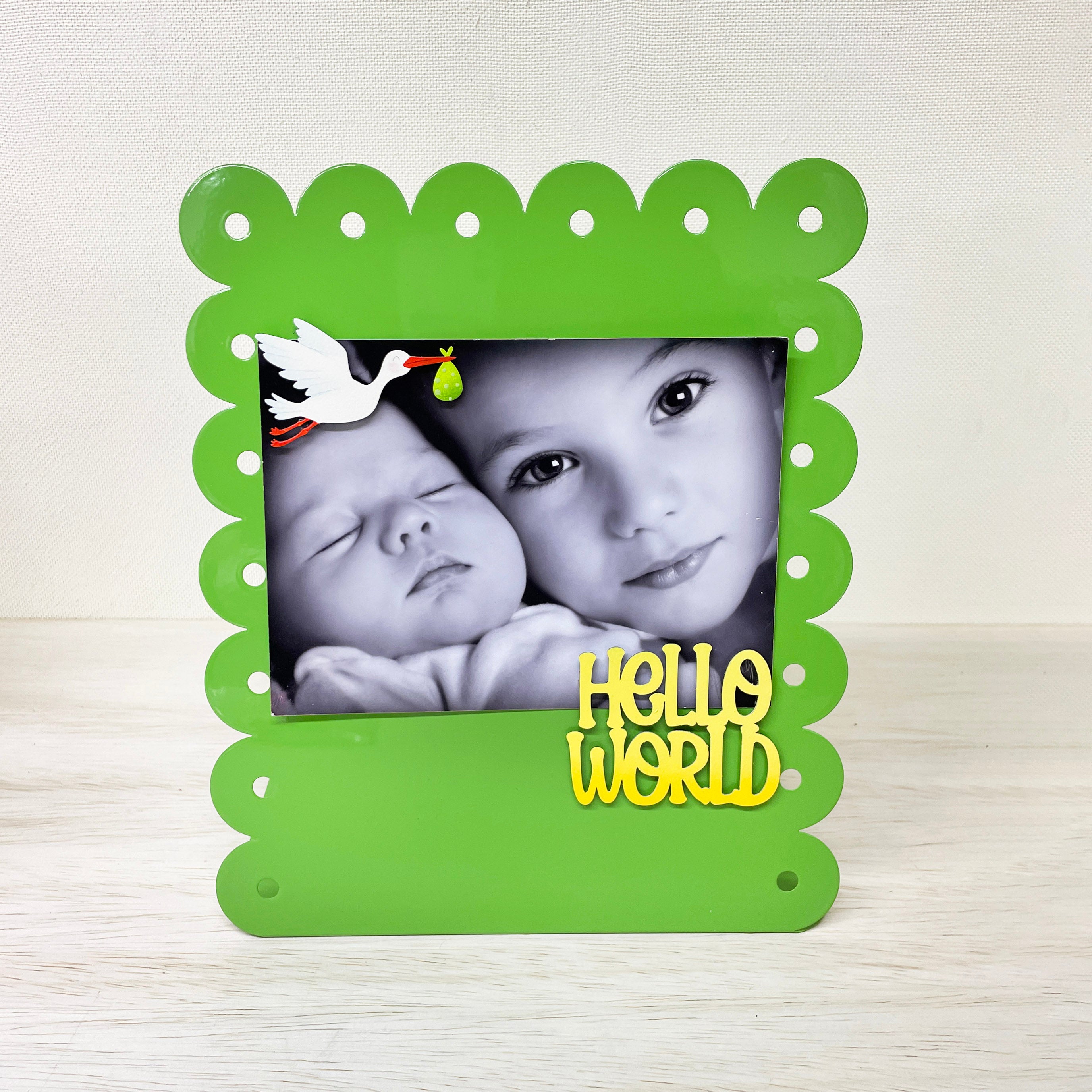 "Hello World" Baby Magnets S/2