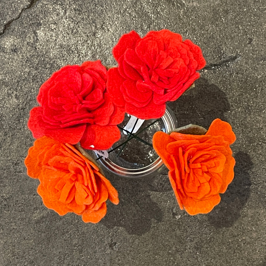 Ringelblume aus Filz