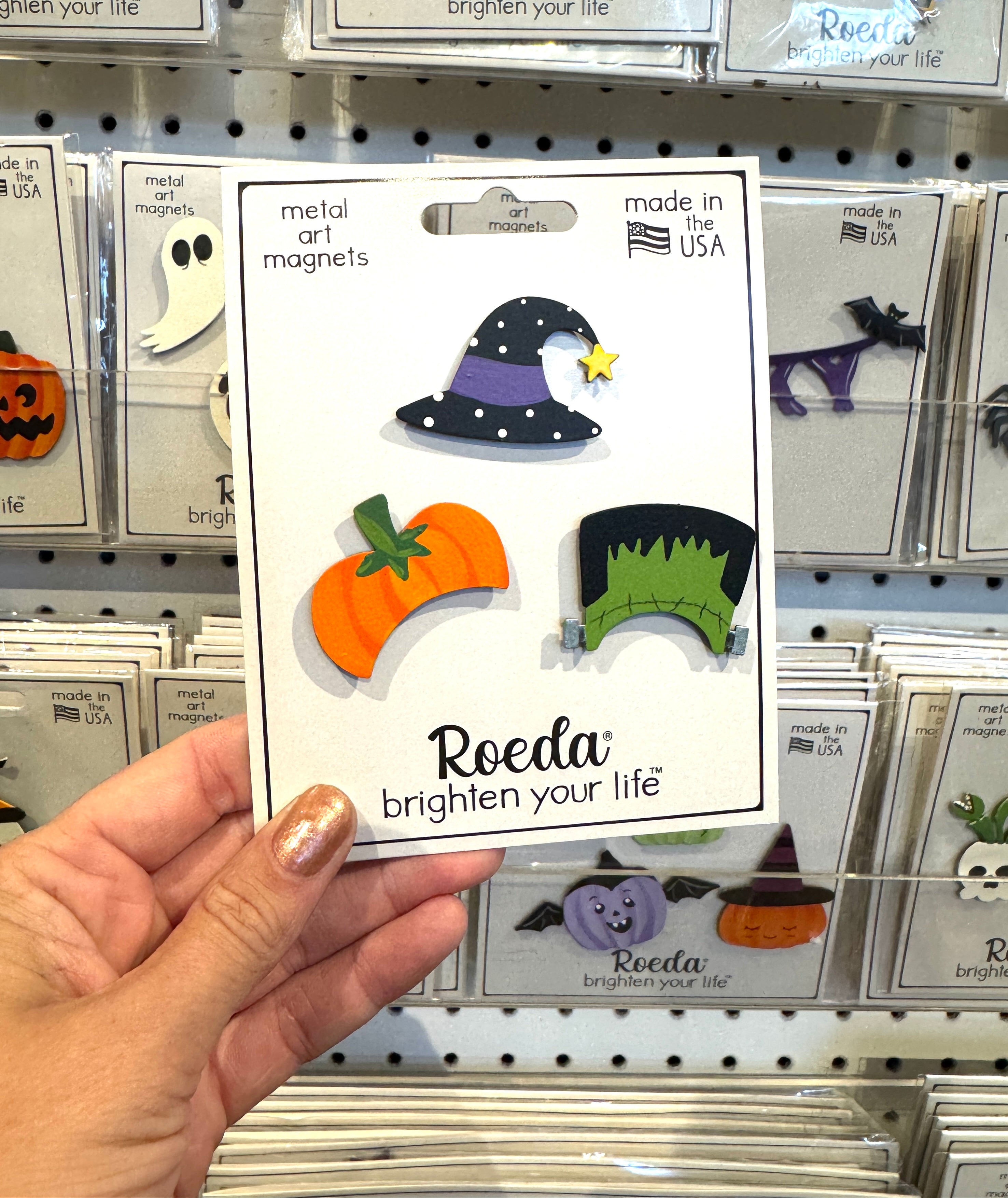 Halloween Hat Magnets S/3