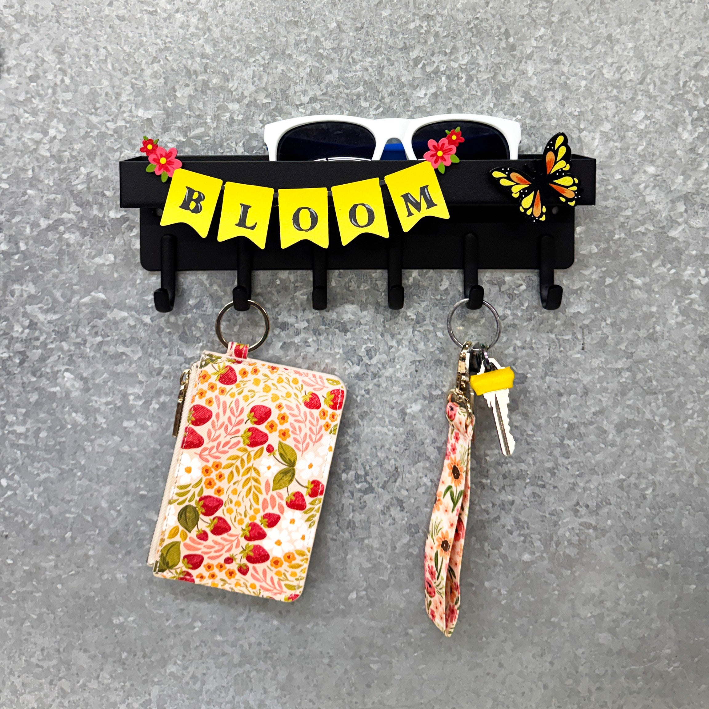 Magnetic Key Hooks, Black