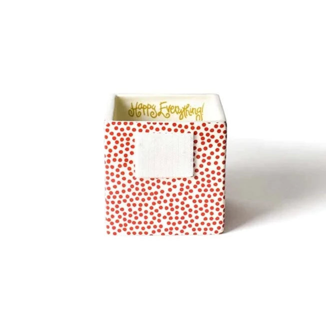 Red Small Dot Mini Nesting Cube Small