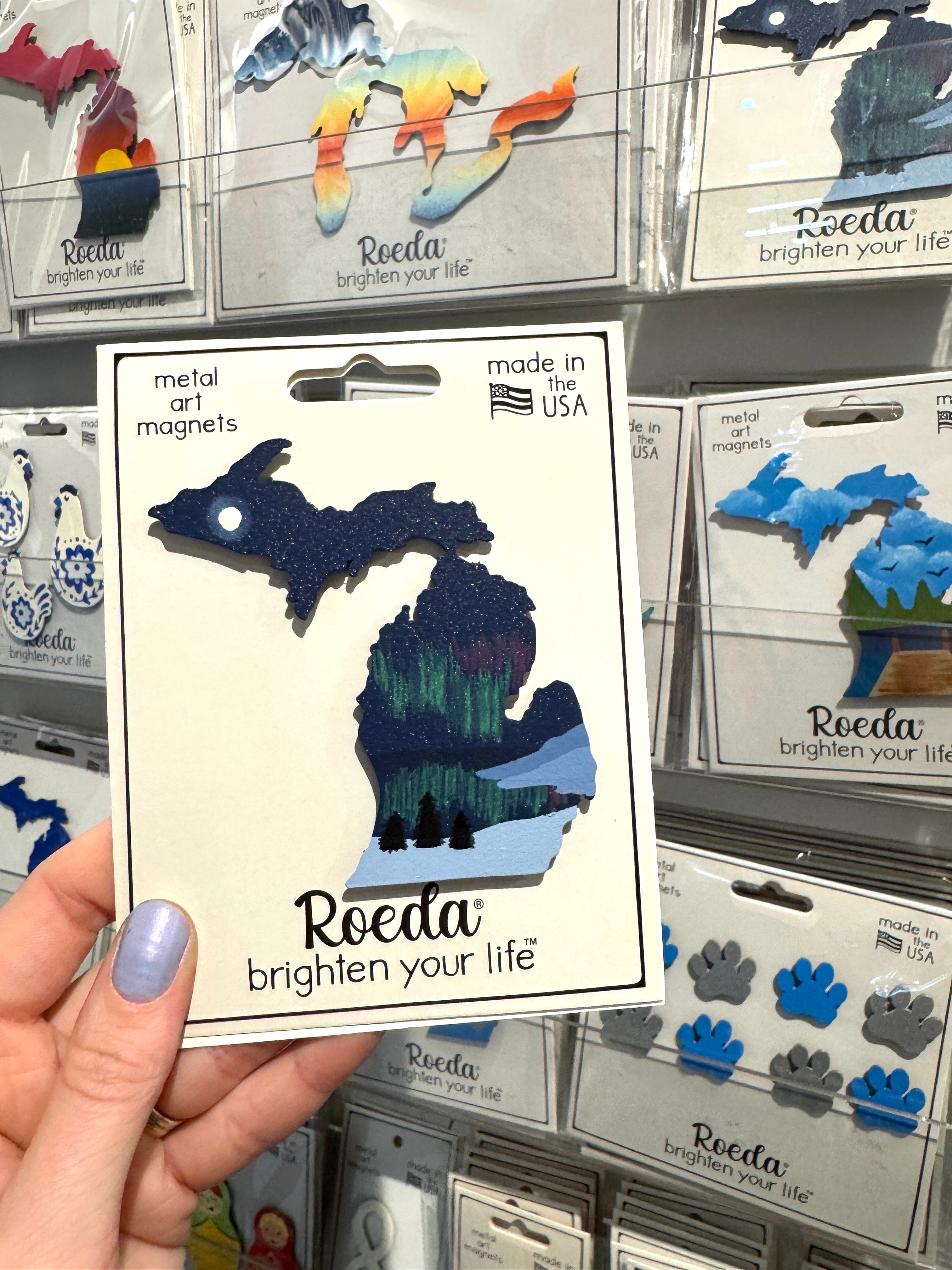 Michigan mit Nordlicht-Magnet