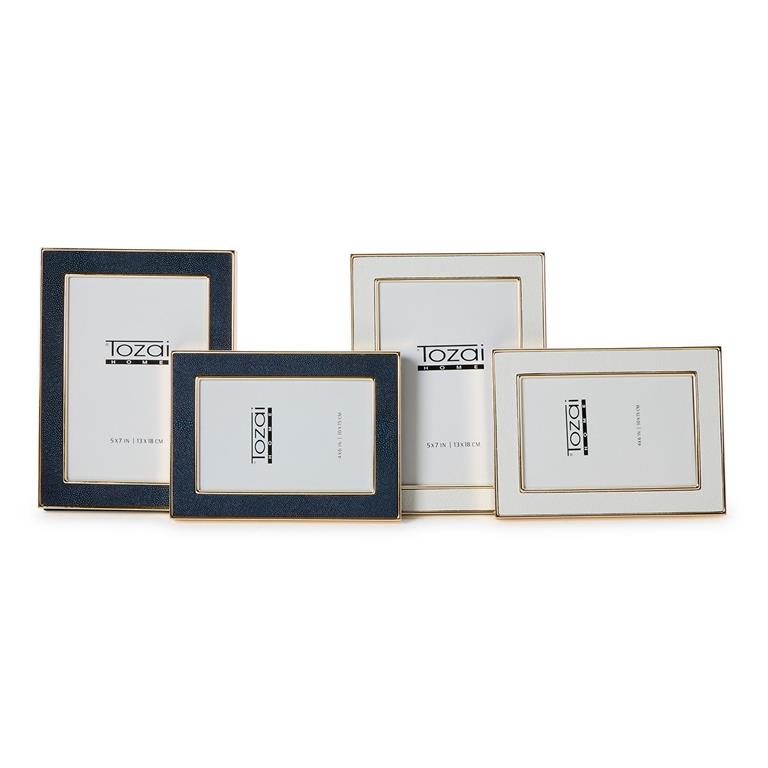 Astor Photo Frame - White or Blue (2 sizes)