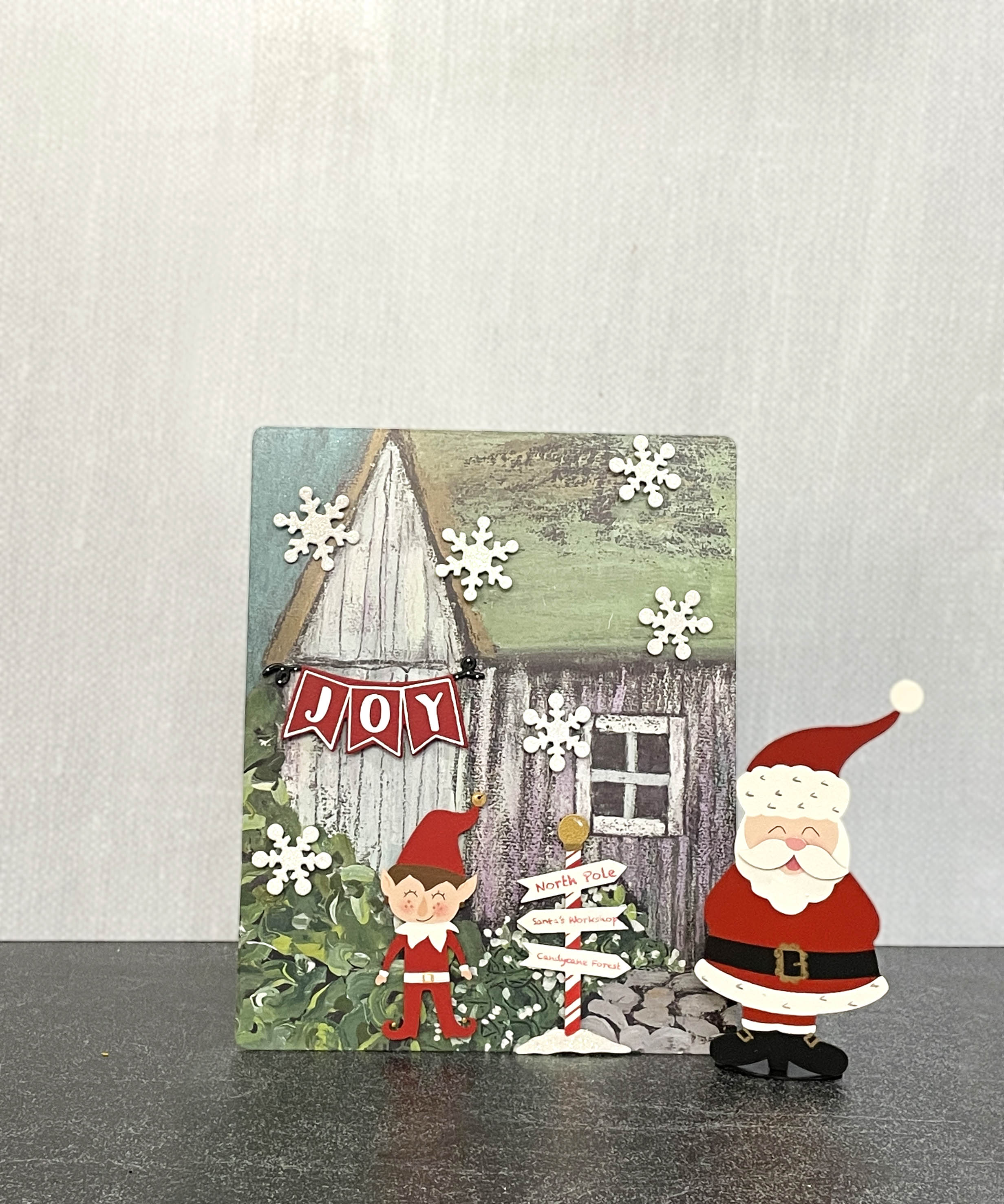 Snowflake Magnets S/6 White Glitter