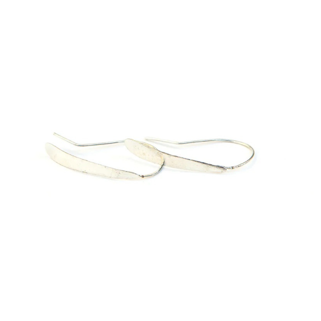 Faux Hoop Earrings - Silver