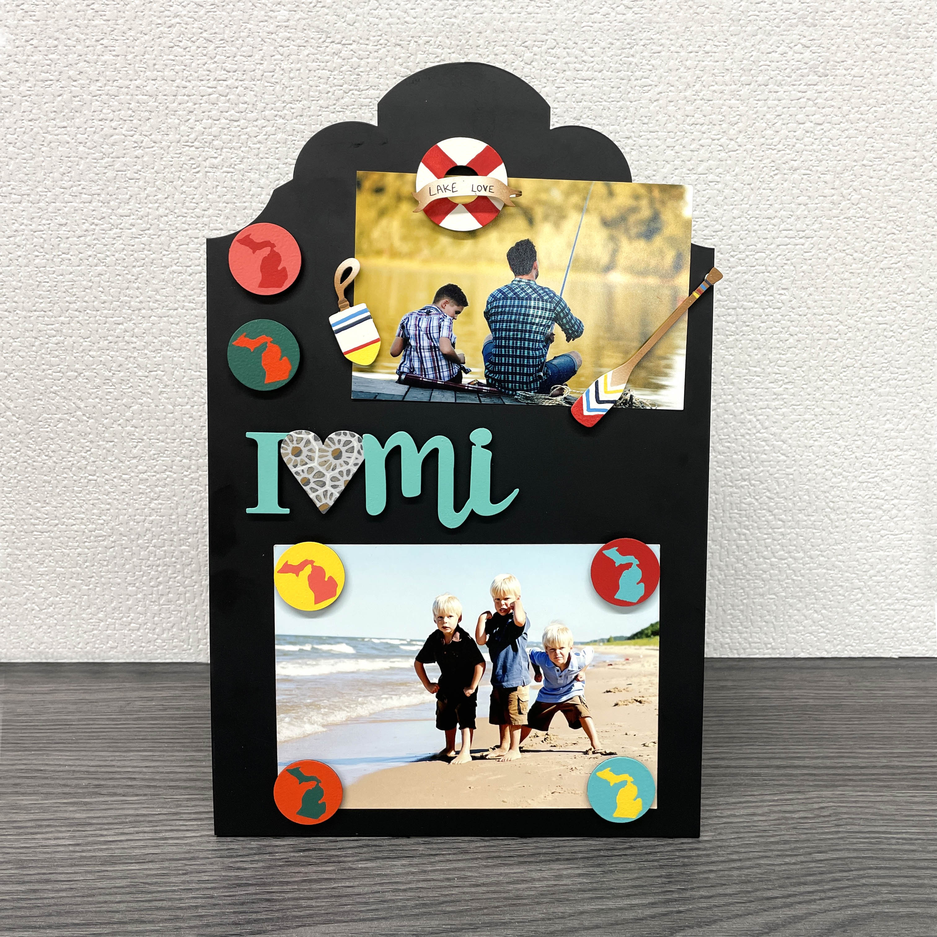 „I (Herz) MI“ Petoskey Steinmagnet