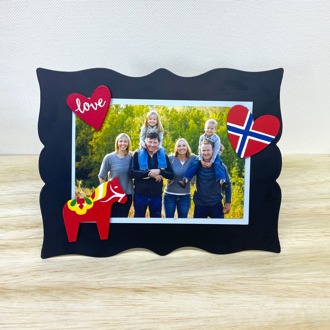 Norwegian Heart Flag Magnet, Single